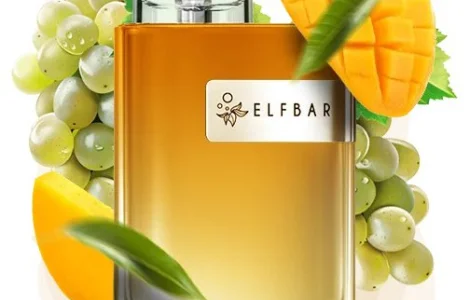 Сигарета ELFBAR CR 8000 тяг, 5% (Манго - Зелёный Виноград)