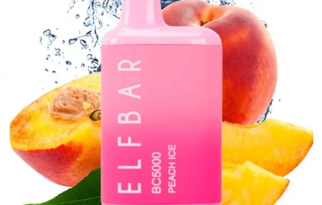 Електрона сигарета Elfbar BC 5000 тяг, 5% • Персик з льодом •