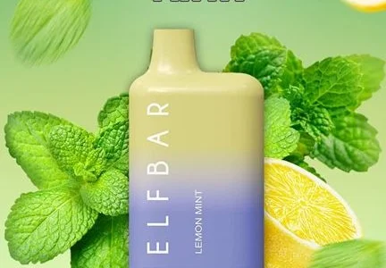 Електрона сигарета ELF BAR BC 5000 тяг (Лимон Мята ) 5%