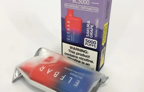 Электронная сигарета Elfbar BC 5% 5000 тяг • Сакура-Виноград •