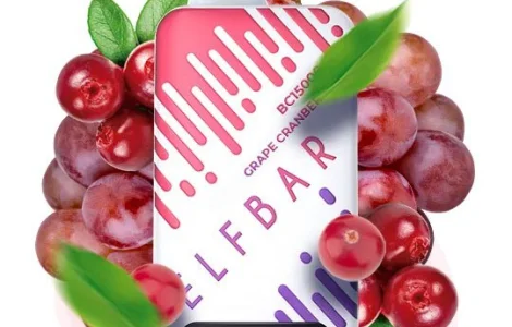 Е-сигарета ELF BAR 5% 15000 тяг, Виноград Журавлина