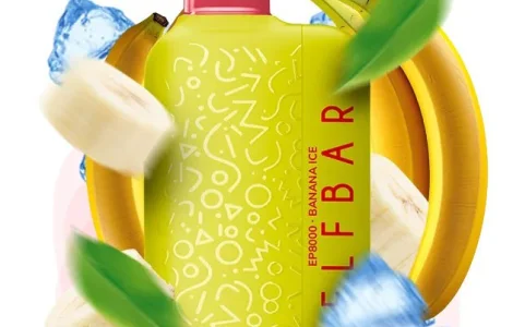 Електрона сигарета Elf Bar EP 8000 тяг, 5%:::Банан з льодом