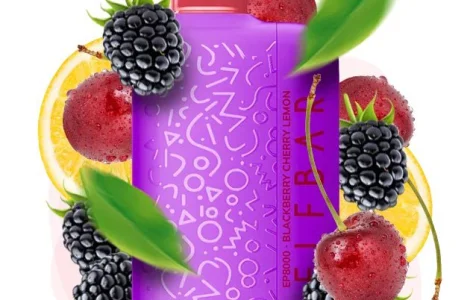 Електрона сигарета Elf Bar EP 8000 тяг, 5%:::Ожина Вишня Лимон