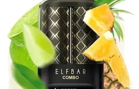 Электронка ELFBAR Combo 25000 тяг. Перемикание вкусов:Лайм<=>Ананас