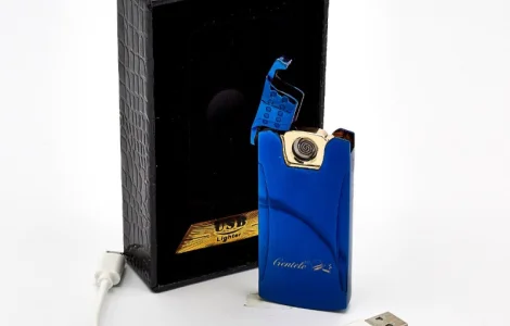 Плазменная спиральная USB-зажигалка GENTELO в подарочной упаковке 4-6511