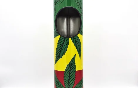 Напольная самоочищающаяся пепельница-урна высокая 6-1417