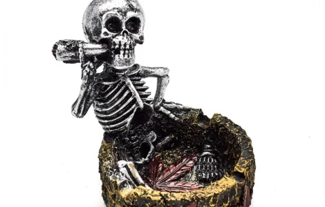 Пепельница керамическая Скелет 6-1483