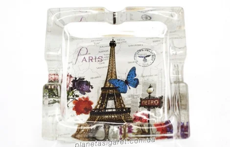 Пепельница стеклянная Міста 6-1563