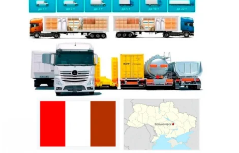 Грузоперевезення від 1 т до 22 т у Дніпрі