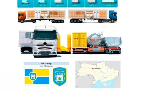 Грузоперевозки от 1 до 22 тонн в Житомире