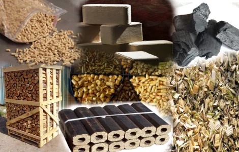 Пеллети, брикети оптом (з лушпиння, деревини, соломи)