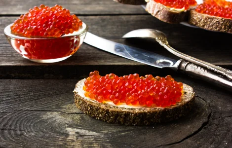 ІКРА ЛОСОСЕВА ЗЕРНИСТА ЕКСТРА 120 Г