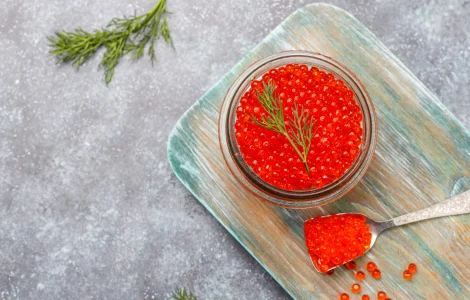 Ікра летючої риби Тобіко Червона 100г