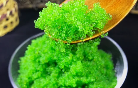 Ікра летючої риби Тобіко Зелена 100г