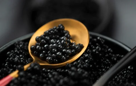 Ікра летючої риби Тобіко Чорна 100г