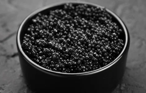 Ікра летючої риби Тобіко Чорна 500г