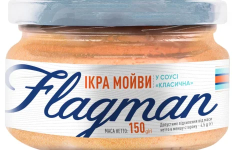 Ікра мойви Flagman Класична у соусі 150г