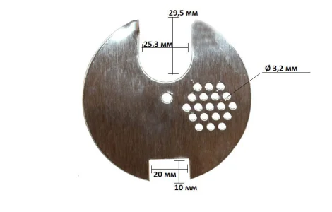 Льотковий загороджувач круглий Ø 80 Нержавіючий