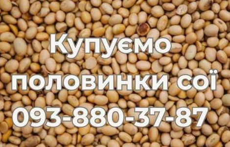 Покупаем половинки сои из хозяйств Украины