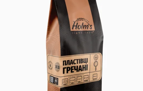 Пластівці гречані ТМ «Holm’s» – крафт пакет 500 г