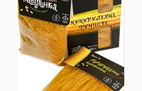 Кукурузні макарони з цільного зерна