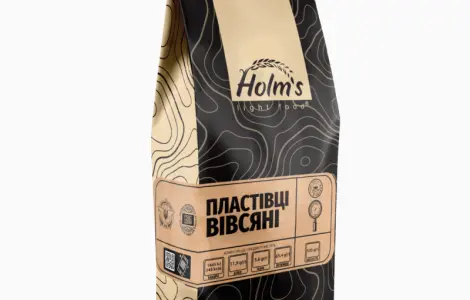 Овсяные хлопья ТМ «Holm’s» – крафт пакет 500 г
