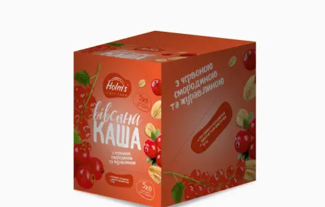 Каша вівсяна з червоною смородиною та журавлиною 480г (12 шт)