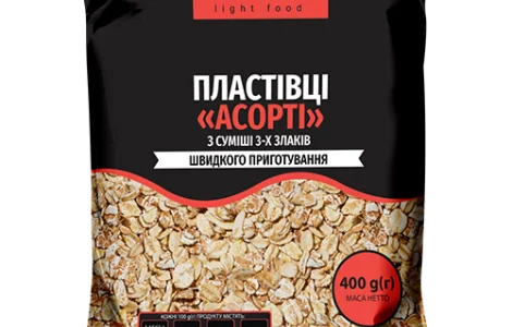 Асорті пластівців 3 злаки ТМ «Holm’s»