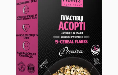 Пластівці Асорті з суміші 5 злаків
