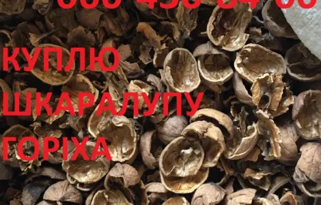 Куплю скорлупу грецкого ореха
