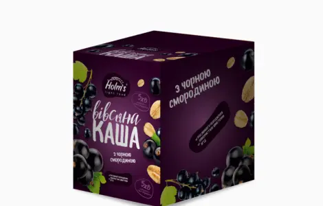 Каша вівсяна з чорною смородиною 480 г (12 шт.)