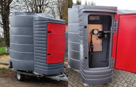 Під ключ Резервуар 5000л двостінний для дизпалива із мех лічильником