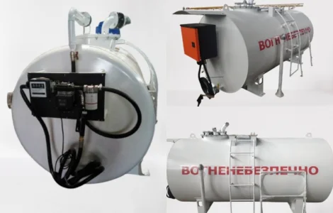 Металева ємність від 300л до 25000л для палива Бочка Резервуар