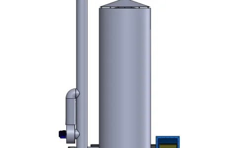 Теплогенератори зі спіральним теплообмінником для сушіння зерна та обігріву