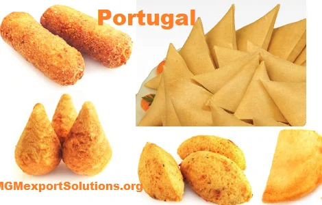 Португальская выпечка дня кафе:rissóis de bacalhau