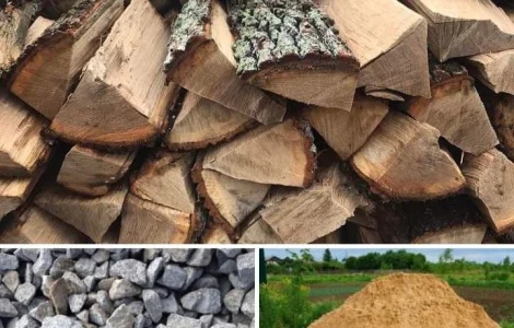 Сухі дрова твердих порід купити Луцьк щебінь пісок