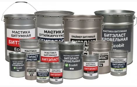 Битумная мастика БИТЭЛАСТ Ecobit ДСТУ Б В.2.7-108-2001