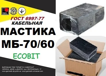 Мастика кабельна МБ 70/60 ЕКОБIТ ящик 30 кг