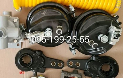 Камера гальмівна 2ПТС-4 100-3519010-01. Важіль регулювальний 2ПТС-4 105.082.01.070СБ