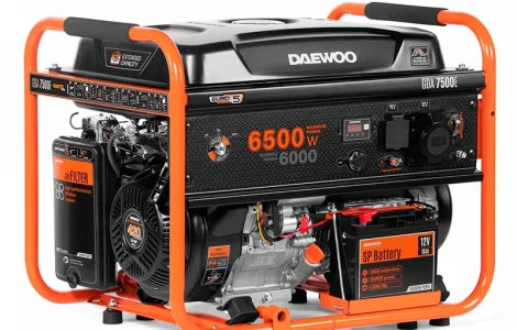 Надежный бензогенератор Daewoo GDA 7500 E с быстрой доставкой