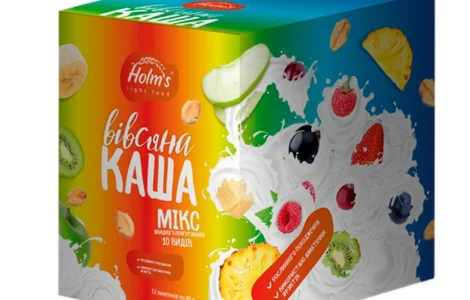 Каша вівсяна мікс 10 видів «Holm's light food» 480 г (12 шт.)