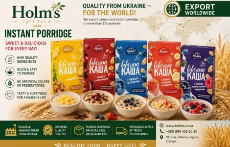 Експорт розфасованих круп та миттєвої каші