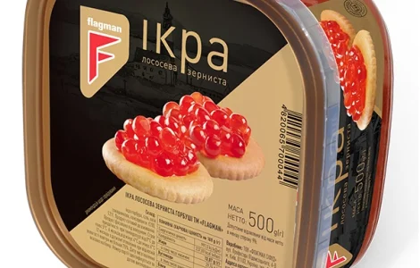 Икра красная горбуша охлажденная ТМ «Флагман»