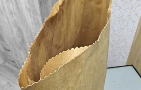 Паперовый мешок 3-х слойный 850*450*130бурый крафт