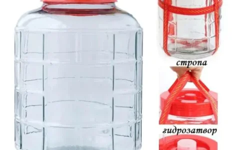 Стеклянный бутыль 20л для вина