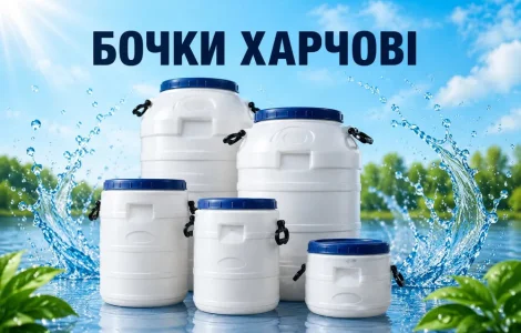 Бочка 50 л бiла харчова
