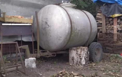 Бочка алюмінева до трактора