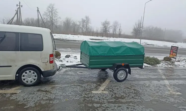 Усиленный прицеп 230*130*500 и другие размеры от завода с доставкой.Тент ПВХ - фото № 1