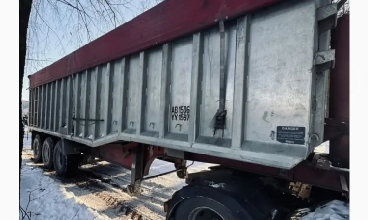 Напівпричіп самоскид Fruehauf DJD TA3 зерновоз 50м3 Свіжий - фото № 1