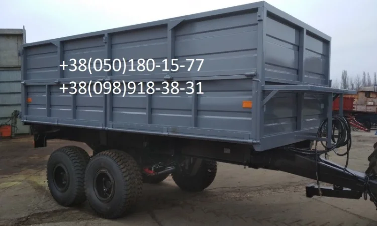 Прицеп тракторный НТС -12 с гидравлическим стояночным тормозом - фото № 1